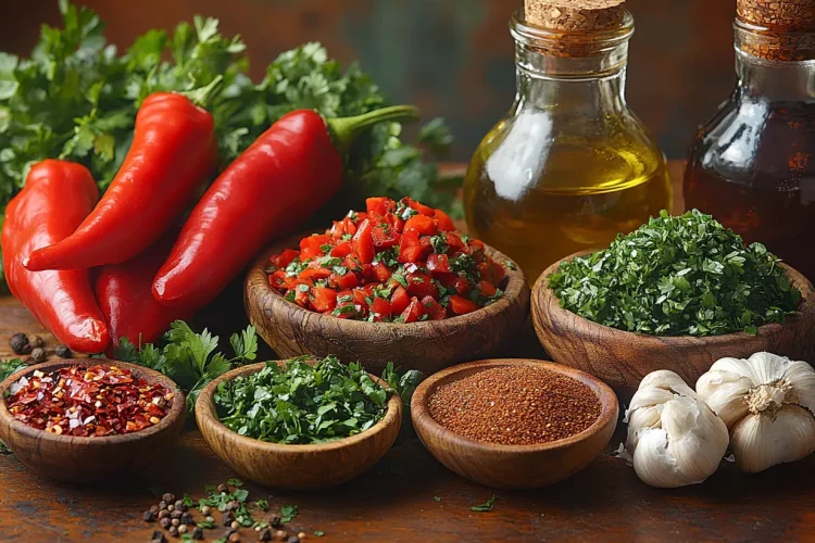 Mojo Picón de Salsa de Chimichurri y Salsa Worcestershire