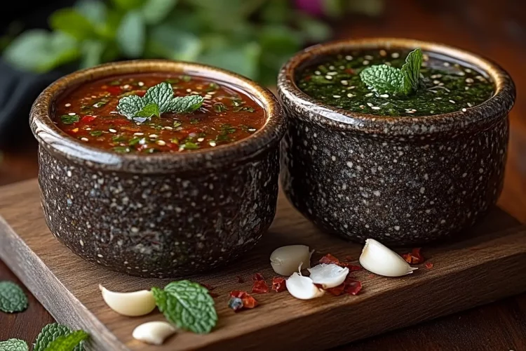 Mojo Picón de Salsa de Menta y Salsa de Ostras