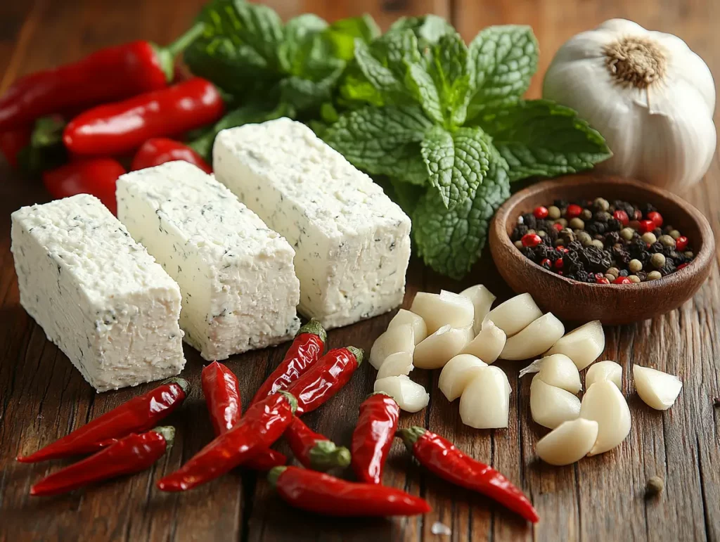 Mojo Picón de Salsa de Queso Crema y Hierbabuena